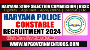 HARYANA POLICE CONSTABLE 2024